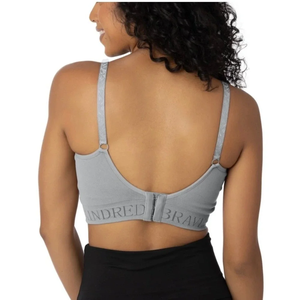 KINDRED BRAVELY Maternity Sublime Hands-Free Pumping and Nursing Bra in Grey